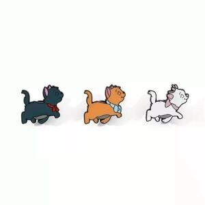 Enamel Pin Set - Disney  Aristocats Kittens, Cute Fantasy Pins Marie Kitty 3pcs